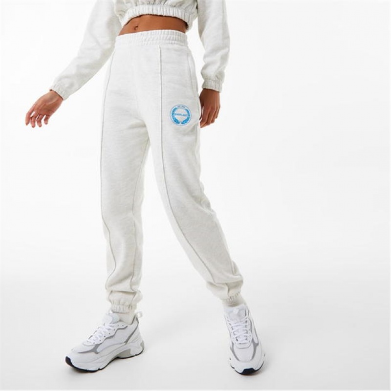 White Everlast Women\'s Sweatpants & Joggers | 47581WYKL