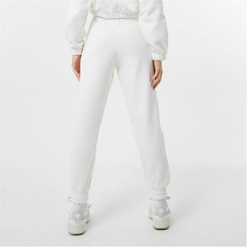 White Everlast Women's Sweatpants & Joggers | 02398QOSM