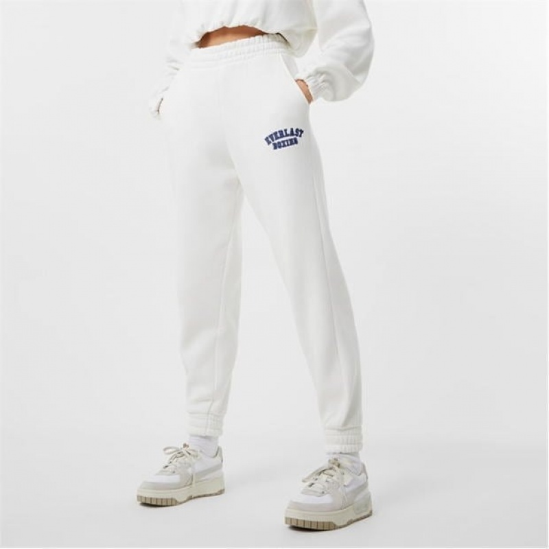 White Everlast Women\'s Sweatpants & Joggers | 02398QOSM