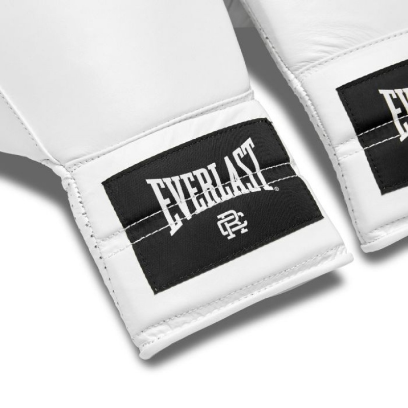 White Everlast X Reigning Champ 1910 Pro Laced Unisex Training Gloves | 38571JBET