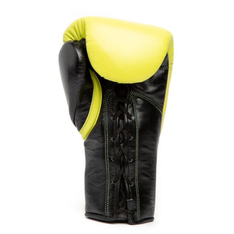 Yellow Everlast Powerlock2 Pro Fight Unisex Boxing Gloves | 85613HQIN