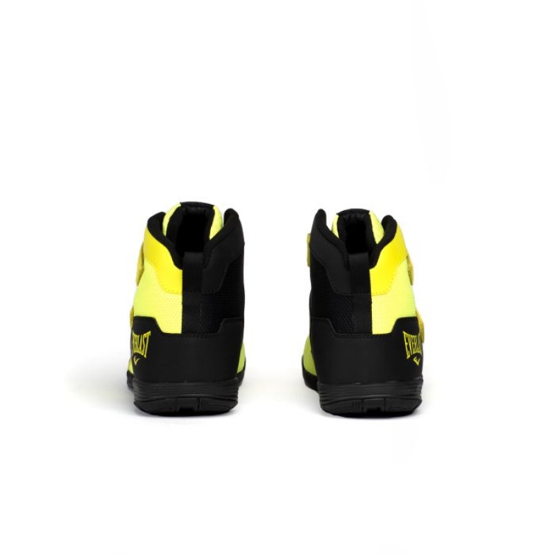 Yellow Everlast Powerlock X-Trainer Men's Boxing Shoes | 90742NKWO