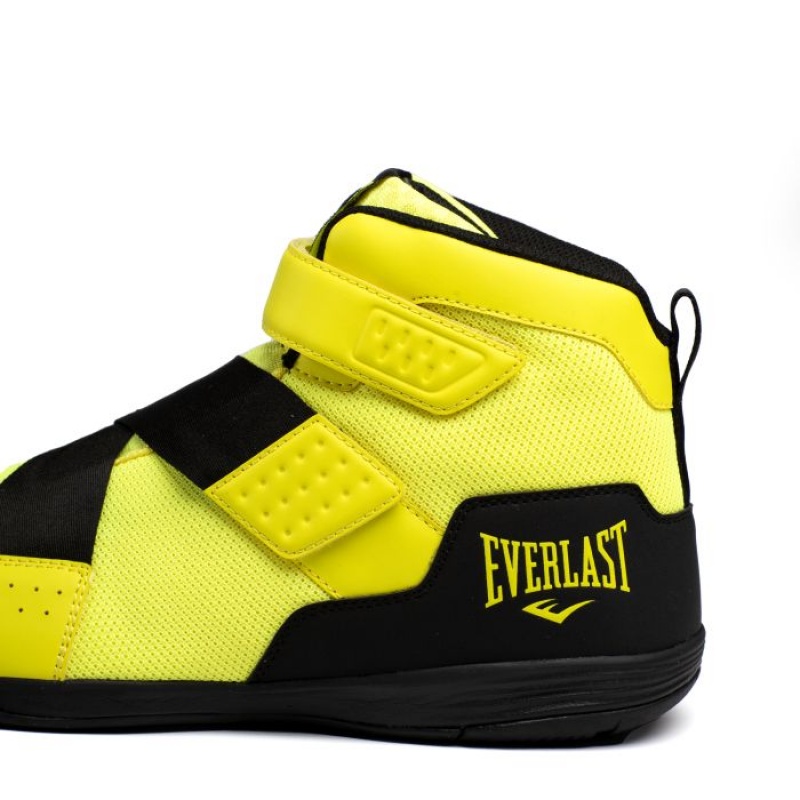 Yellow Everlast Powerlock X-Trainer Men's Boxing Shoes | 90742NKWO